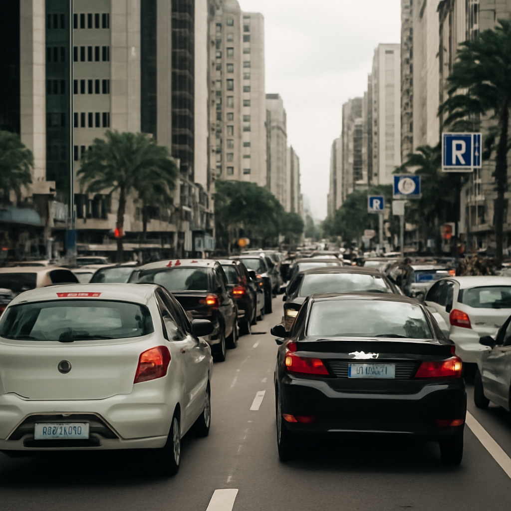 O custo invisível de procurar vaga para estacionar no centro da cidade